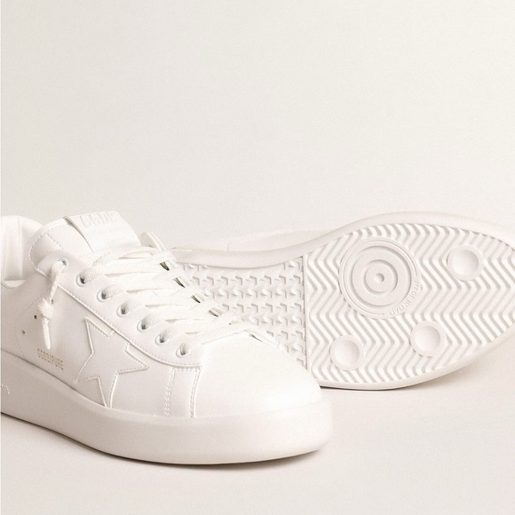 Golden Goose Women's Pure Star Sneaker White Green NWT - Picture 3 of 12